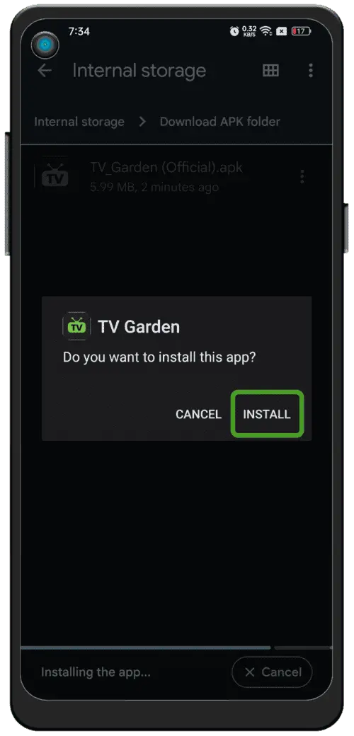 Install & Launch Live TV